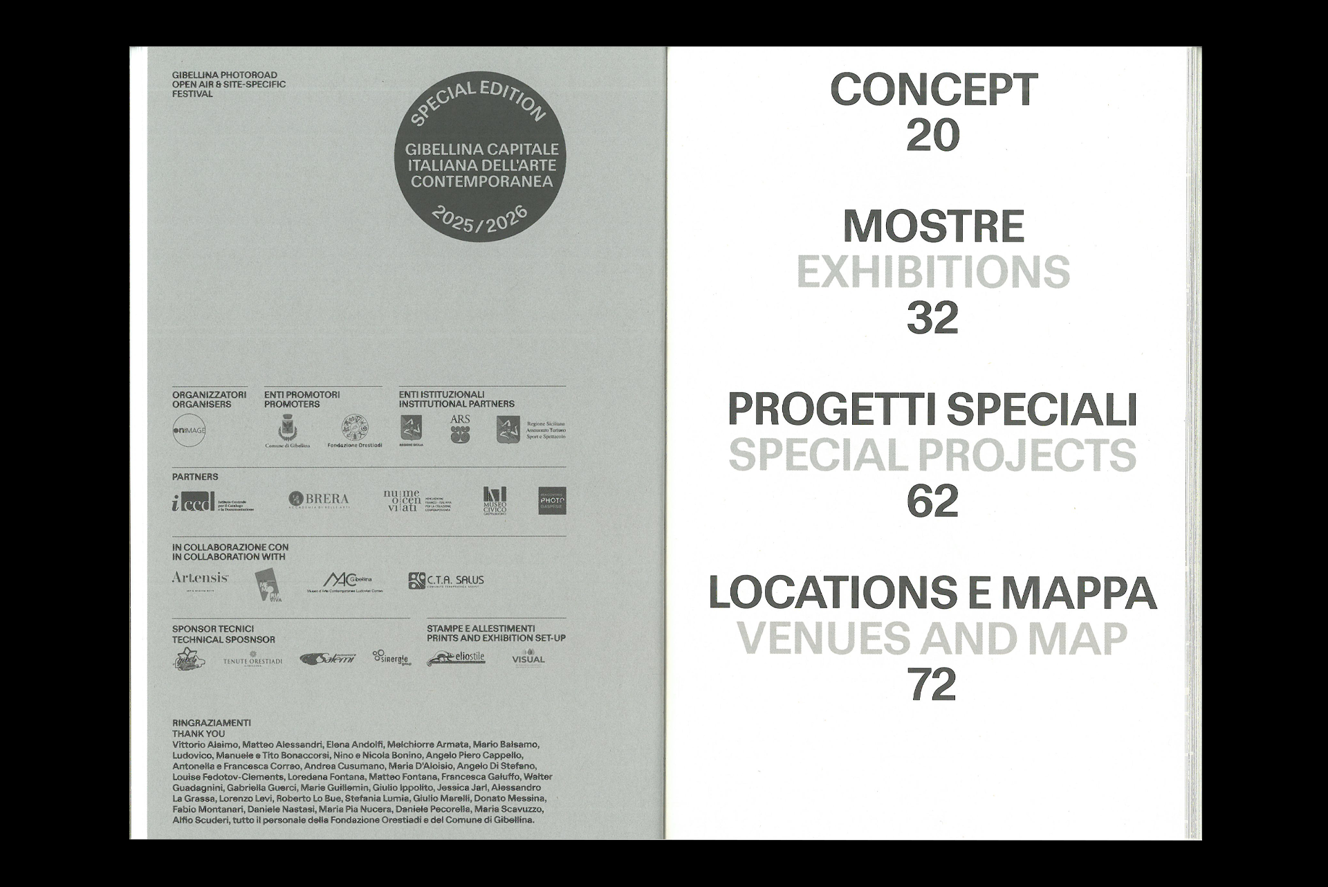 Gibellina Photoroad Festival Special Edition. Designed at Bahut studio.